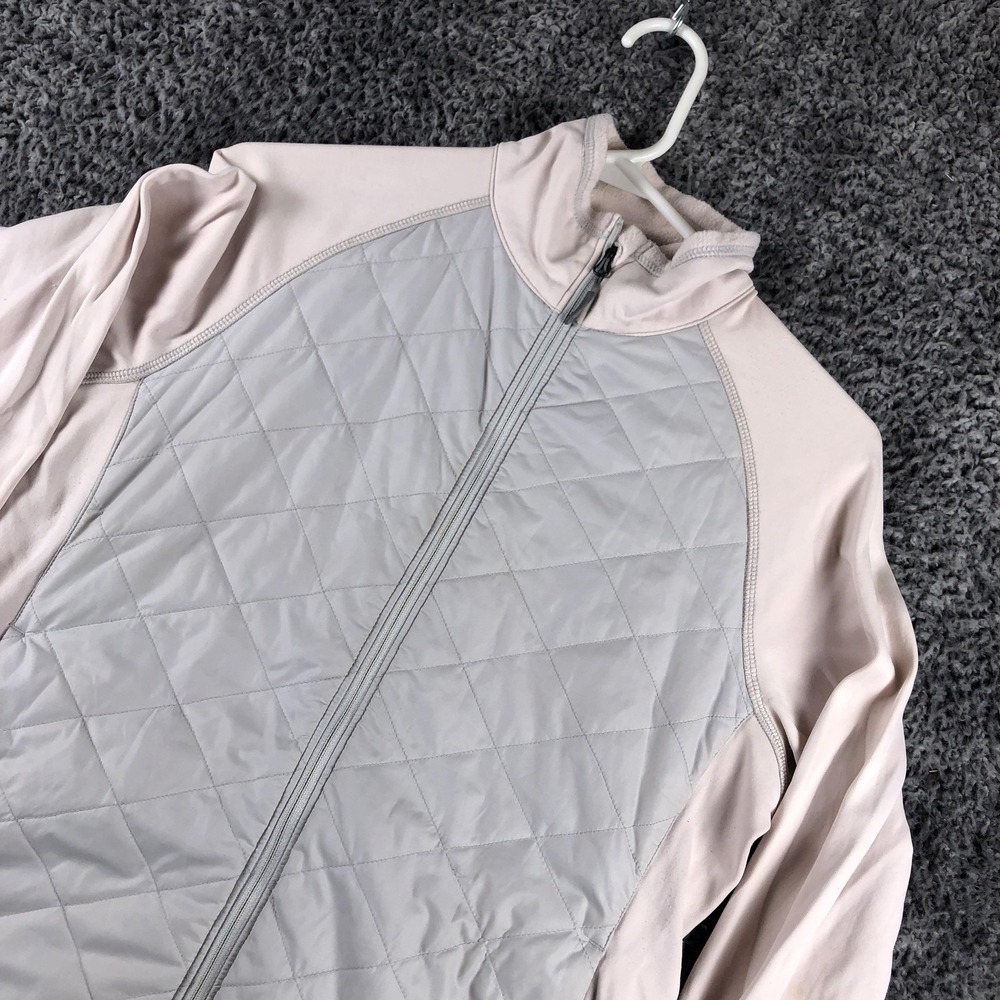 Marmot Jacket‎ Womens Small Gray Quilted Fleece Lined Full Zip Hiking Outdoor